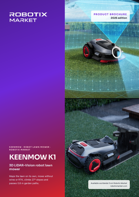 Robô corta-relva LiDAR Keenon Keenmow K1 – Brochura do produto