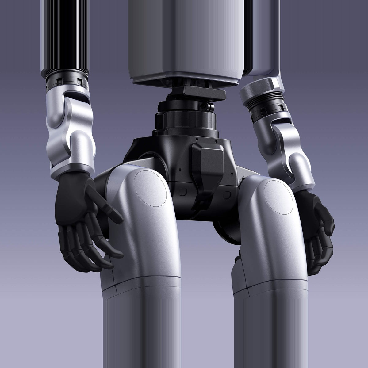 Unitree G1 dummy hands, fitted on the G1 Edu Standard U1